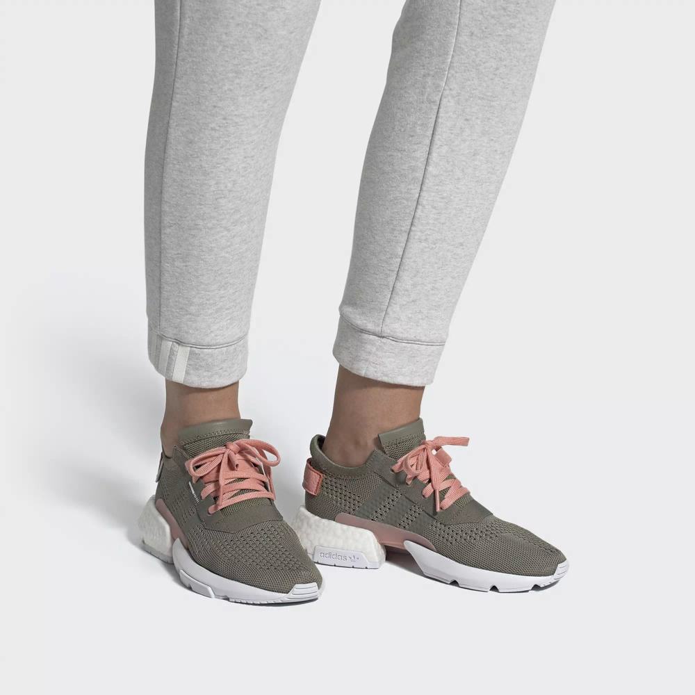 Adidas POD-S3.1 Tenis Verdes Para Mujer (MX-28610)